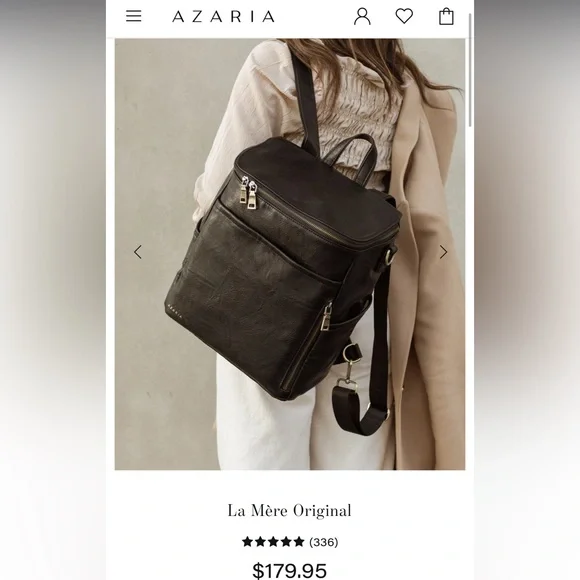 Great Condition Azaria Backpack AZARIA La Mère Grand Backpack/Diaper Bag! Great Condition  main image 4
